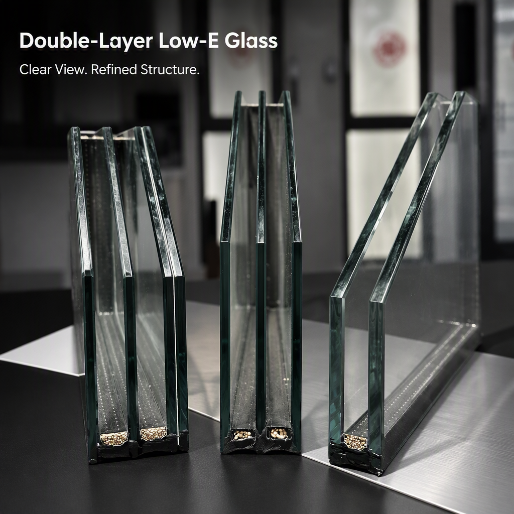120 Series Horizontal Sliding Window Modern Bathroom Exterior Aluminum Alloy Frame Double Low E Glass