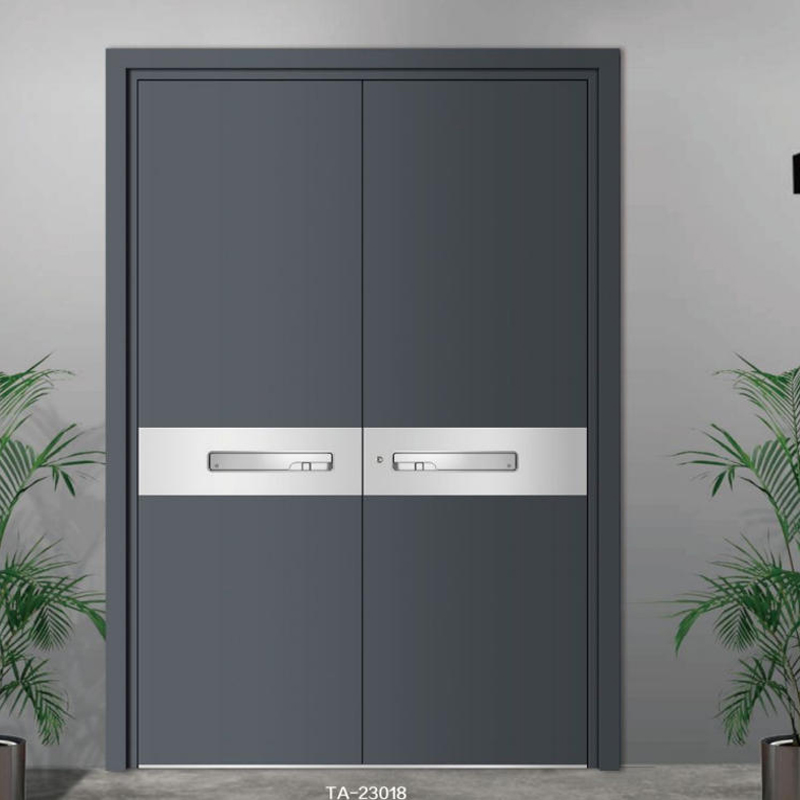 Luxury Design Hot Sale Premium Security Front Door Main Stainless Steel Security Doors Aluminum Home Double Doors