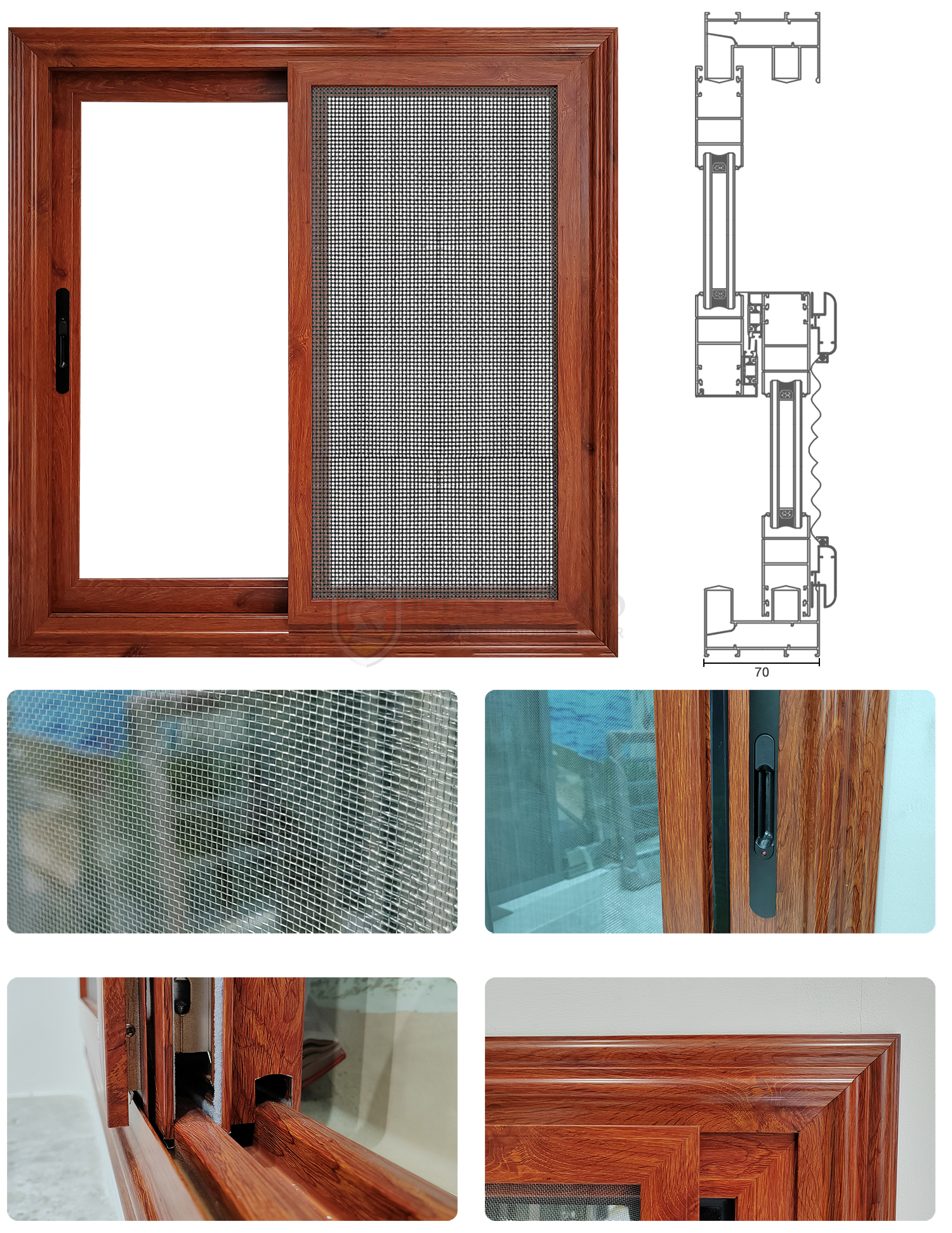 80 Series Two Tracks Sliding Window