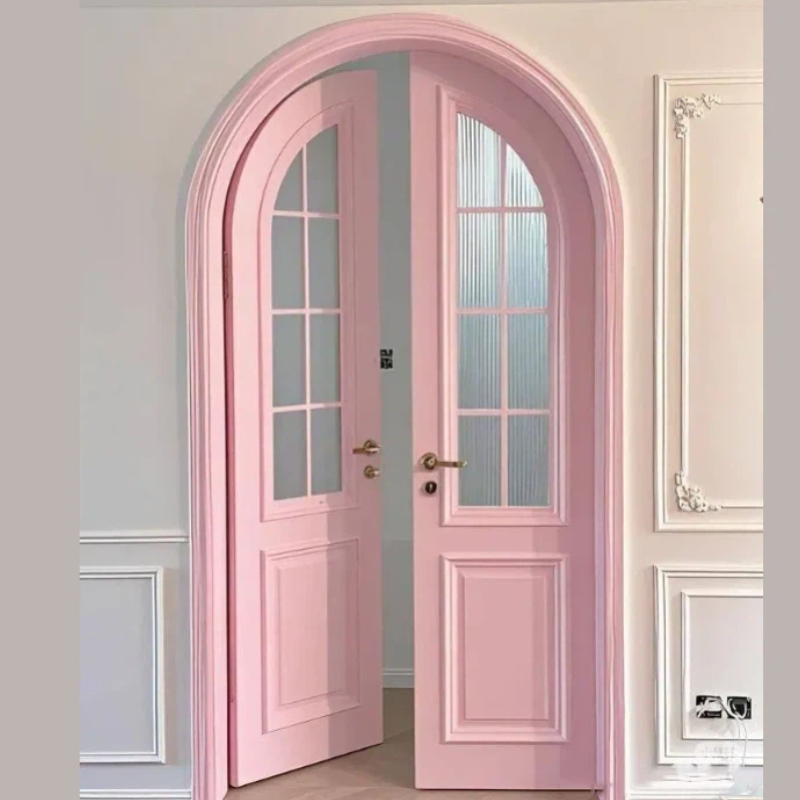 Foshan Factory for Heritage French Doors External Thermal Break Aluminium Entry Doors with Arch Design