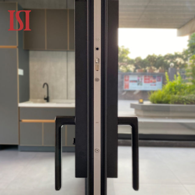 Top Brand Custom French Design Style Villas Aluminum Sliding Door Interior Exterior Electronic Fingerprint Lock