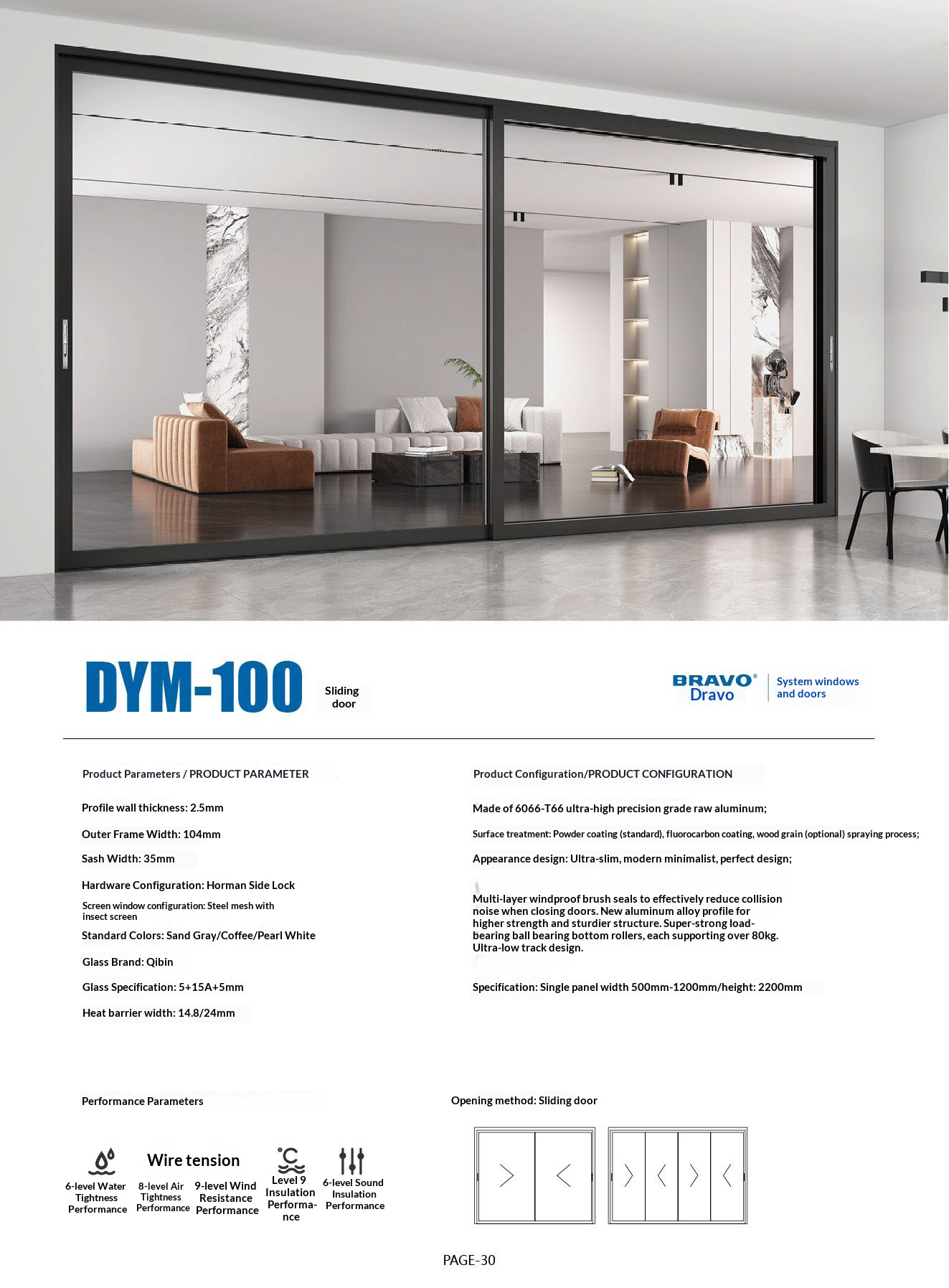 Door Doors Interior for Houses Entrance Front Sliding Composite Internal Folding Indoor Aluminum House Main Glass Entry