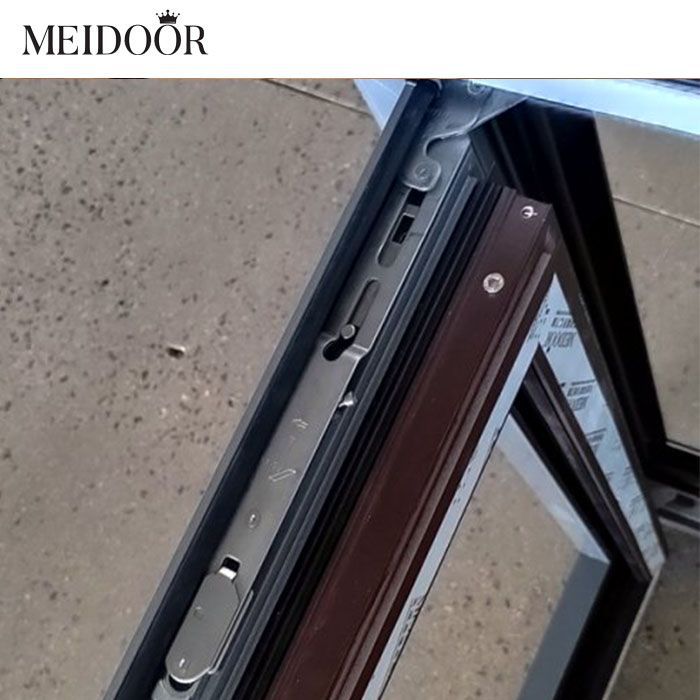 Soundproof Casement Windows Aluminum Frame Double Glazed Low-E Glass Tilt and Turn Window