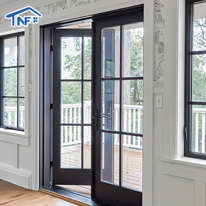 Tempered Glass Casement French Door Balcony
