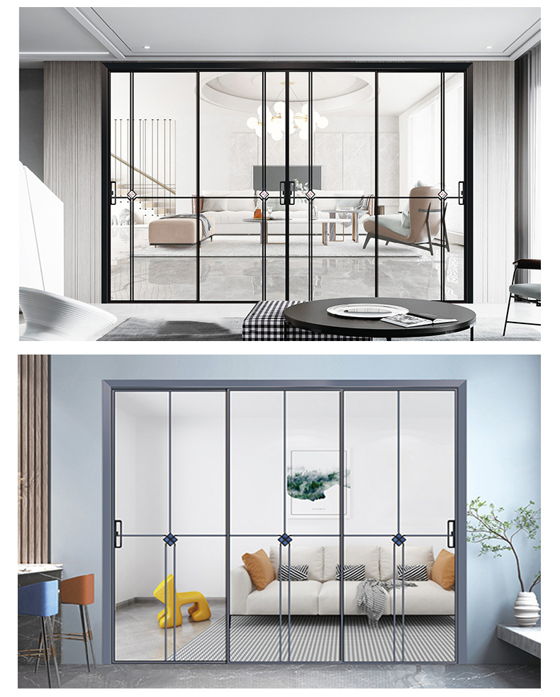 Door Doors Interior for Houses Entrance Front Sliding Composite Internal Folding Indoor Aluminum House Main Glass Entry