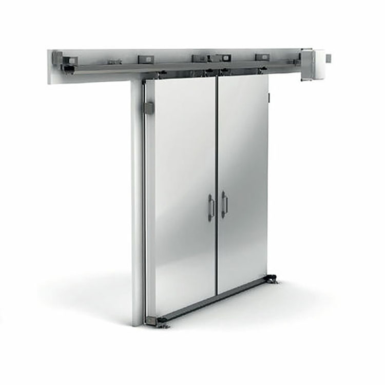 Cold Room Iron Fancy Slat Float Partition Sliding Door with Manual Opening Finished Surface