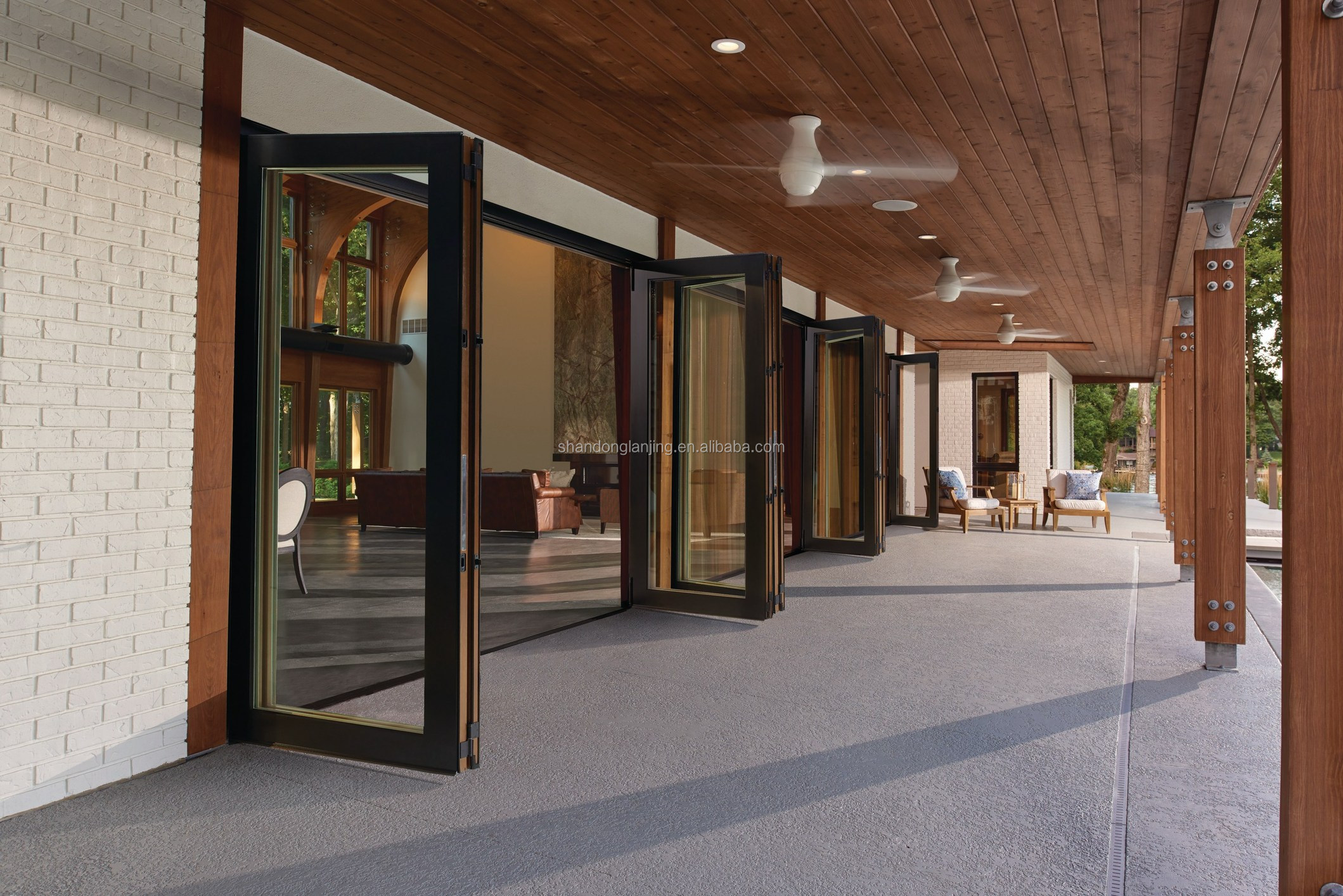 Folding Glass Door Detail