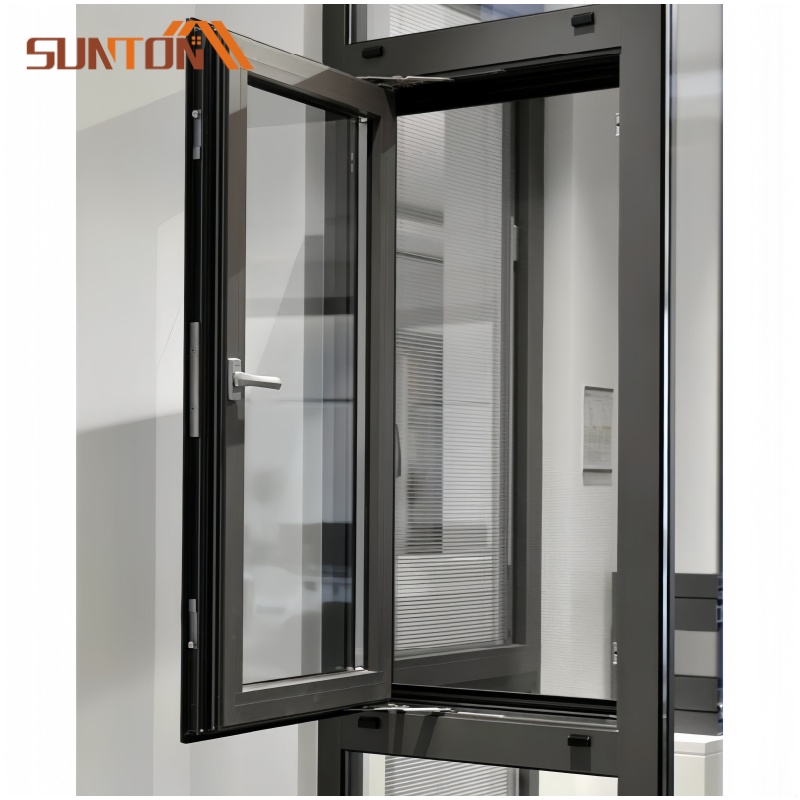 Premium Manufacturer Price Thermal Break Aluminum Alloy Casement Window Low E Double Glazed Soundproof Waterproof House