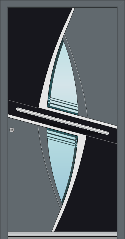 Casement Exterior French Doors Florida Hurricane Proof Laminated Safety Glass Waterproof Impact Resistant Aluminium Door