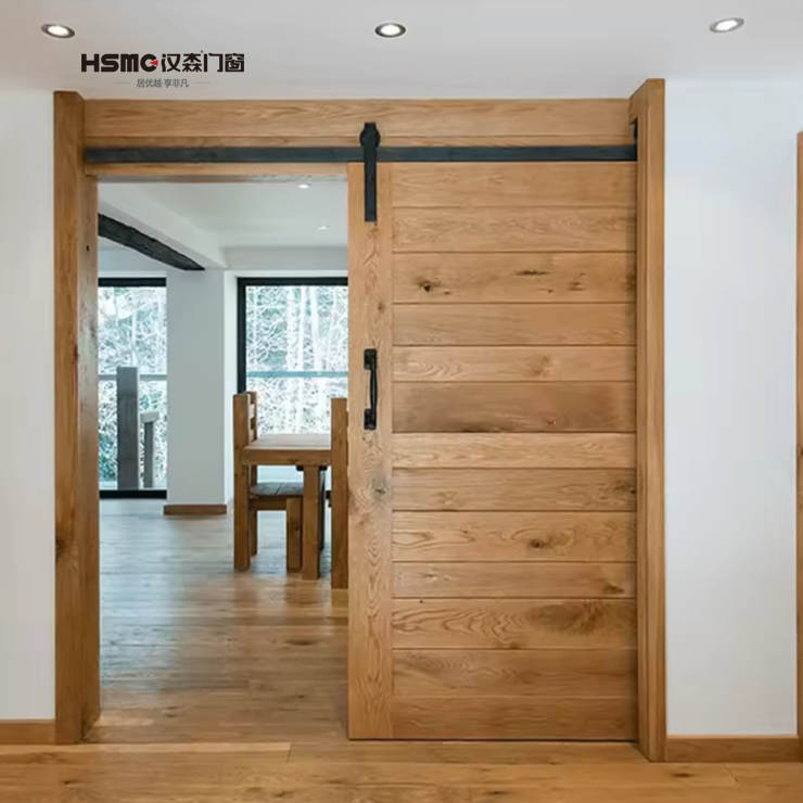 Postmodern Aluminum Prefabricated Barn Sliding Pocket Doors and Windows with Fiberglass Screen Netting and Glass Doors