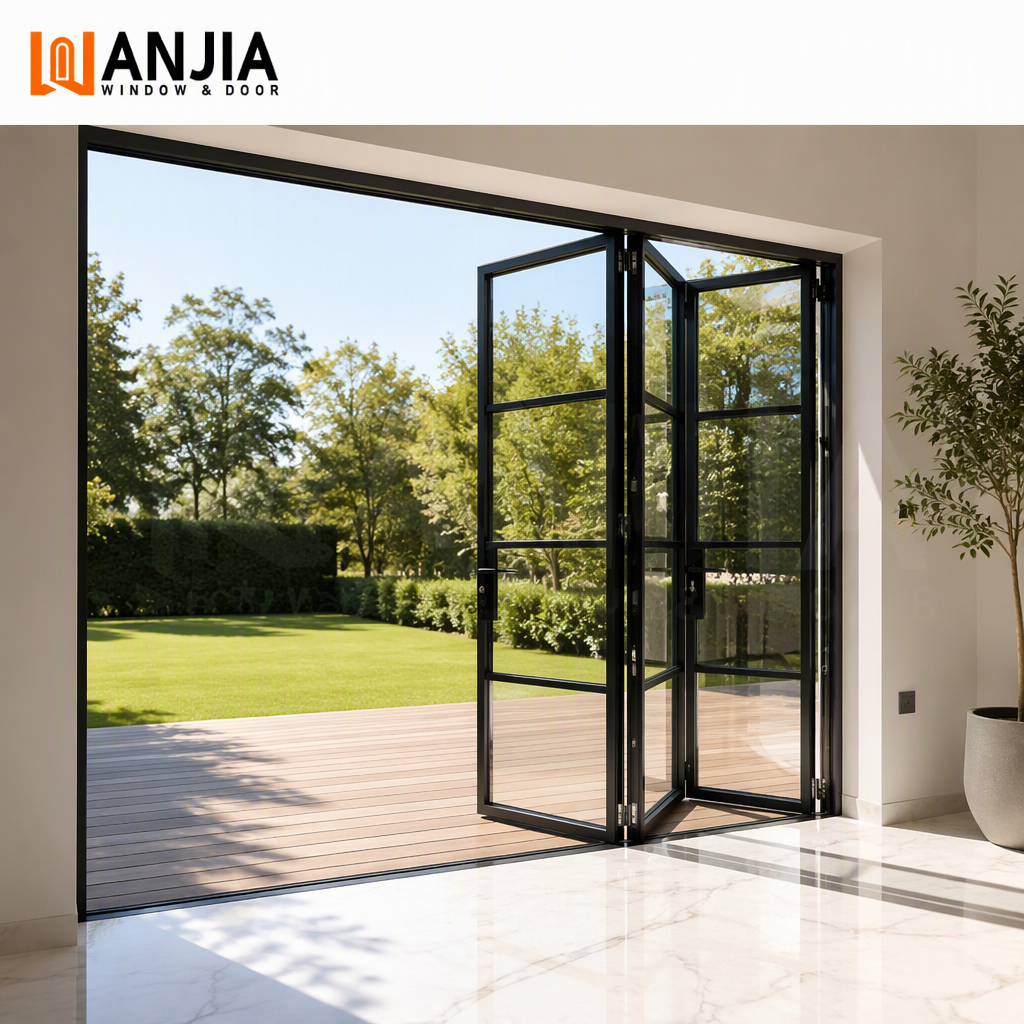 American Standard Grill Design Interior Bi Fold Folding Door Villa Accordion Aluminum Folding Patio Door