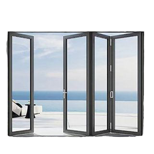 Eloyd Morden Double-Layered Bi Fold Patio Doors New Style Soundproof Aluminum Alloy Folding Glass for Exterior Use