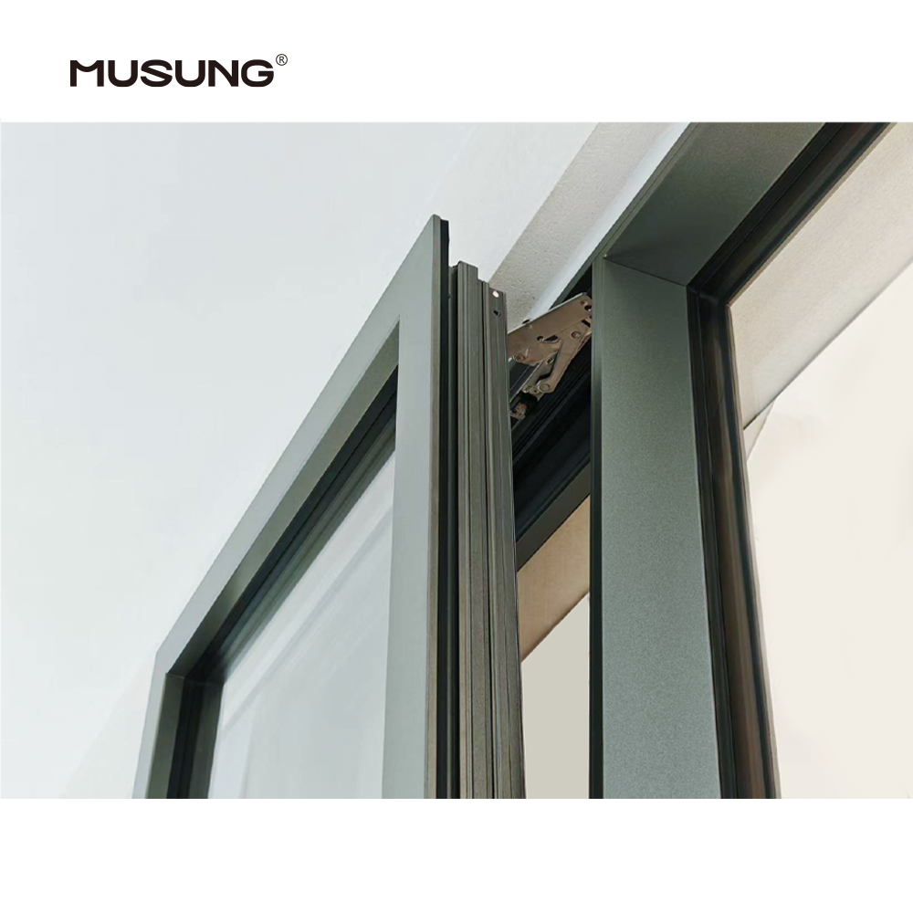 Thermal Break Double Glaze Energy Efficient Aluminum Casement windows for House Villa Tilt and Turn Window