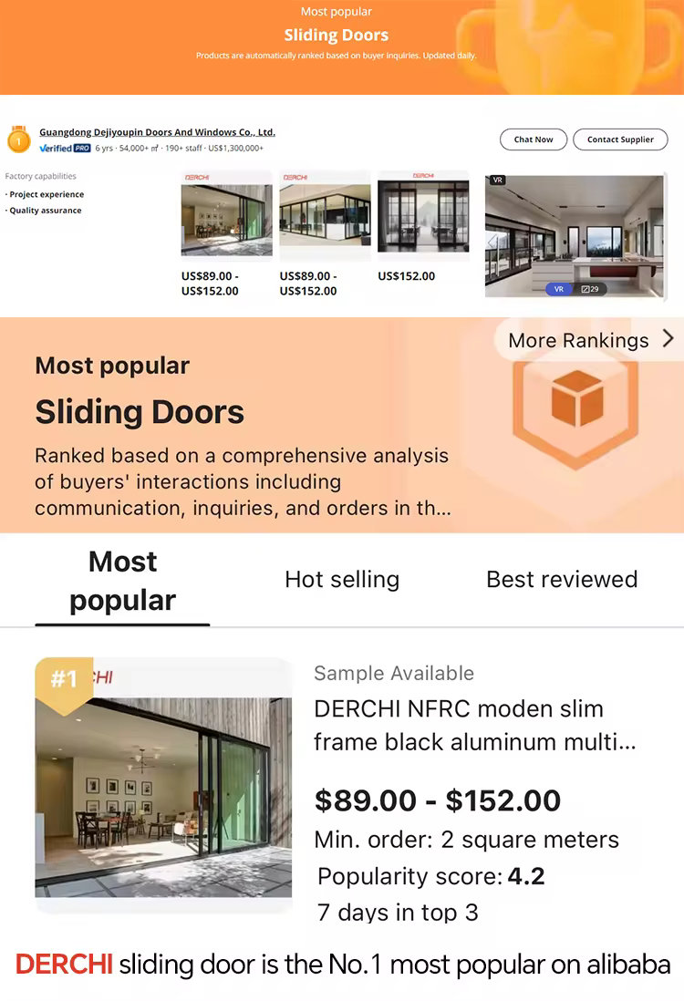 DERCHI Sliding Door Banner
