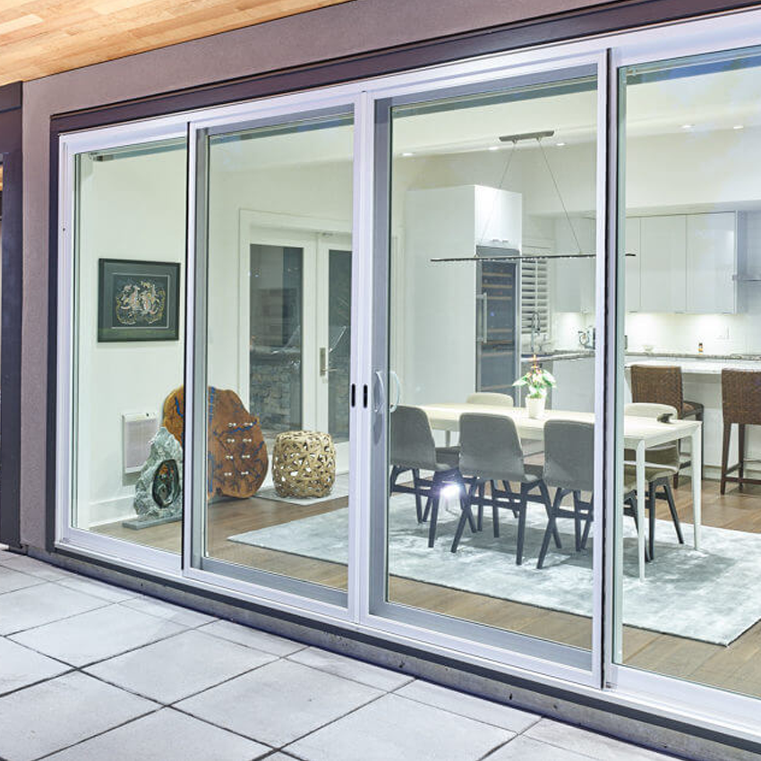 Contemporary Aluminum Sliding Door with Secure Multi Point Lock for Modern Villa Balcony