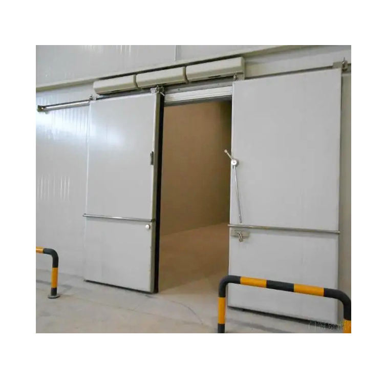Cold Room Iron Fancy Slat Float Partition Sliding Door with Manual Opening Finished Surface