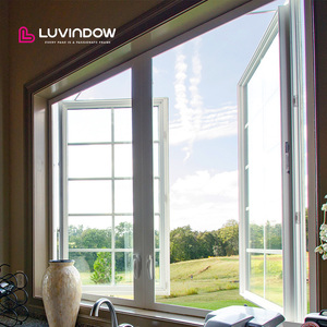 Modern Aluminum Crank Out Window for Bedroom & Bathroom Use Custom Color Options Soundproof & Energy-saving