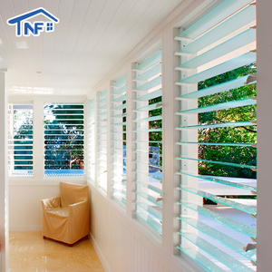 Hurricane Proof Aluminium Louver Window with Double Low-E Glass