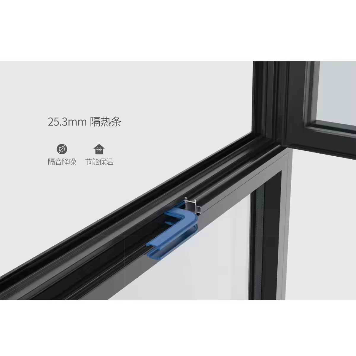 Fuson Canadian Standard Energy Star Luxury Window Thermal Insulation Aluminum Casement Windows