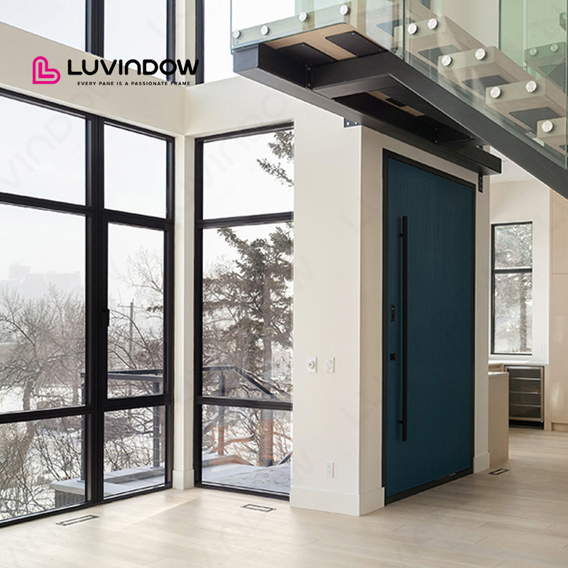 Architectural Grade Slim Frame Aluminum Windows Thermal Break Aluminum 6060 T66 Casement Window Energy Star Certified