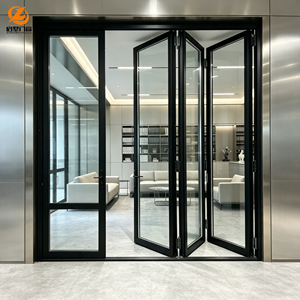 Aluminium Folding Doors Bi-fold Glass Patio Sliding Exterior Front Entry