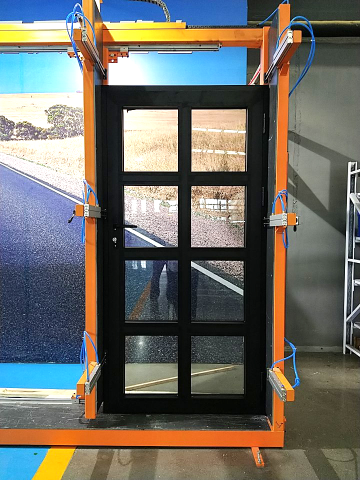 LEDOW Modern 72*90inch French Door Aluminium Hinged Fiberglass Screen Netting Waterproof North America Markets Front Entry Door