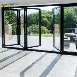 Australia Standard Heavy Duty Aluminum Folding Door Interior Modern Design Bi-fold Doors with Finished Surface
