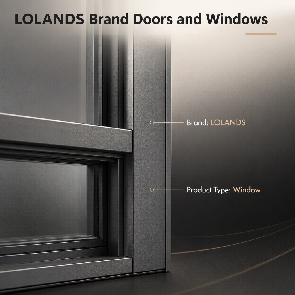 Lolands Custom Aluminum Frame Sliding Glass Door Product Detail Shot