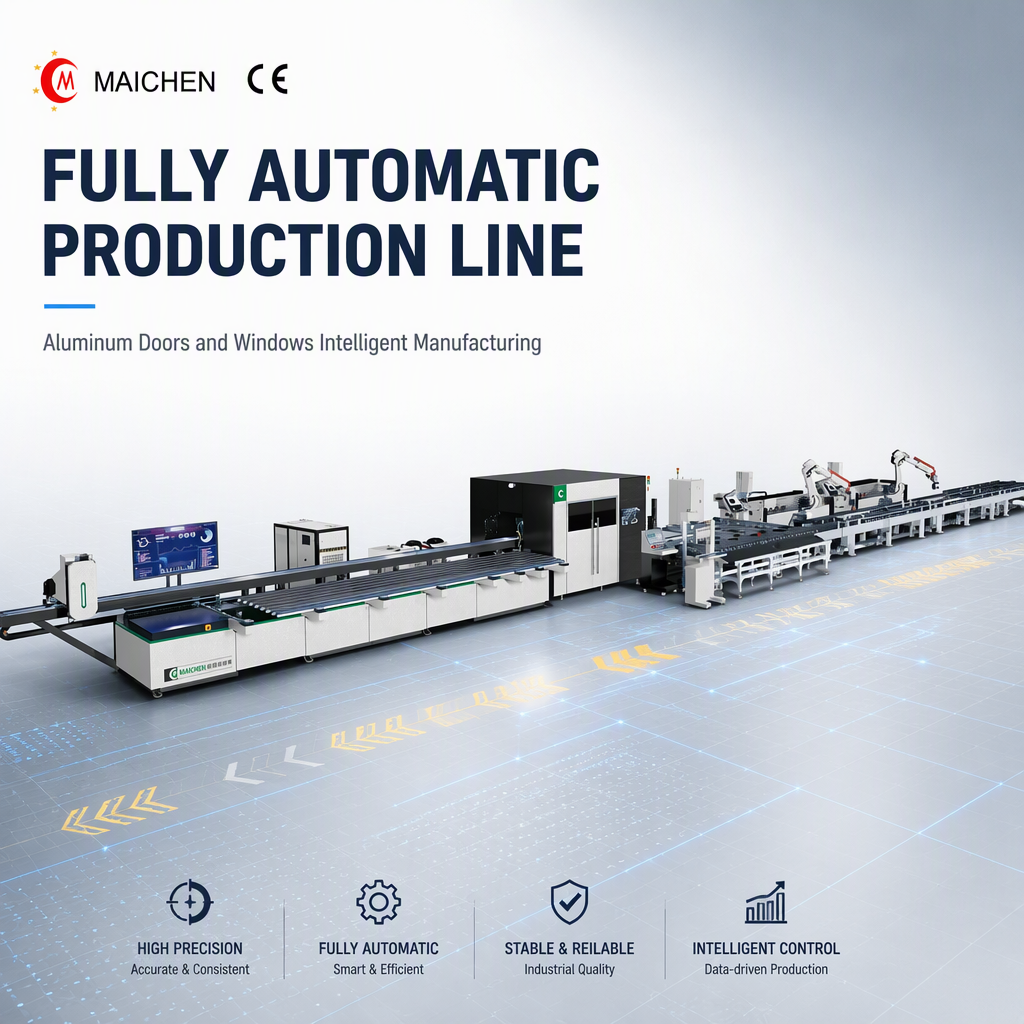 MLX550 Series Fully Automatic Zero Error Intelligent Aluminum Door and Window Production Line
