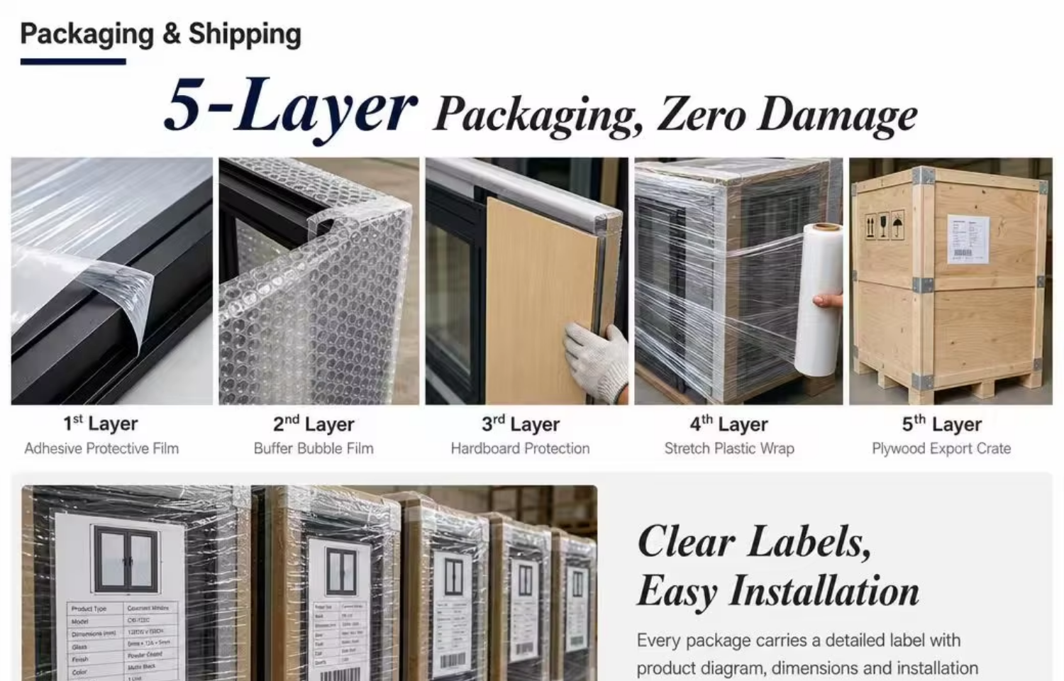 Packaging & Shipping Specifications