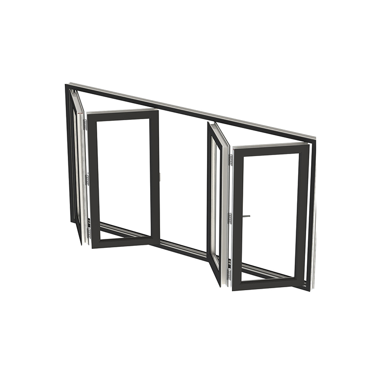 Aluminum Folding windows Tempered Glass Window for Apartment and Hotel Aluminium windows Frame