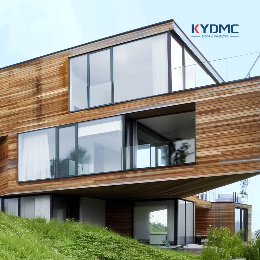 NFRC Modern Customized Aluminum Alloy Louver Awning Windows Low E Double Glazed Waterproof Soundproof Awning Window