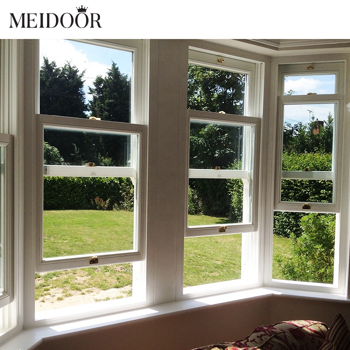 Energy Efficient Anti-Theft Aluminum Bedroom Internal Vertical Lift Sliding Double Hung Glass Windows Made of Aluminium