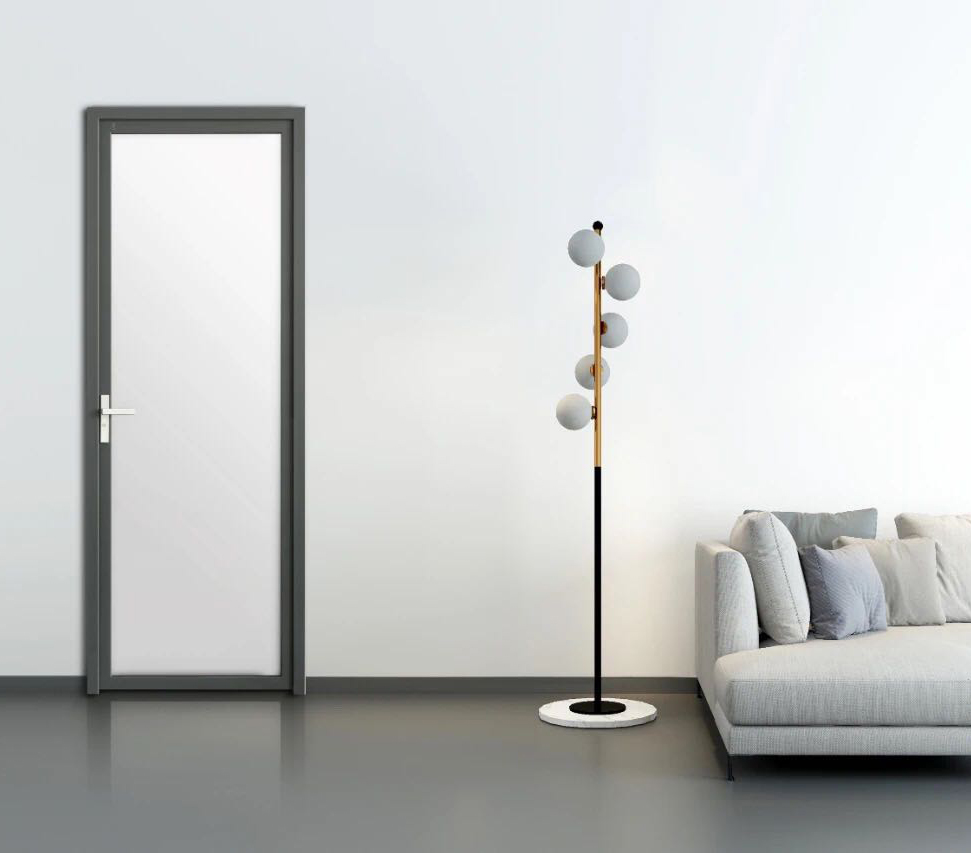 Top Manufacturer Aluminum Alloy Casement Doors Latest Design Exterior Main Casement Hinged Door Aluminium Door with Mesh