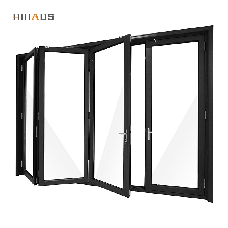 ZS New Chinese Aluminium Accordion Folding Patio Back Doors for Home