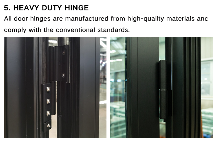 Hihaus Aluminum Casement Door Interior Bathroom Waterproof and Moisture-proof Glass Door