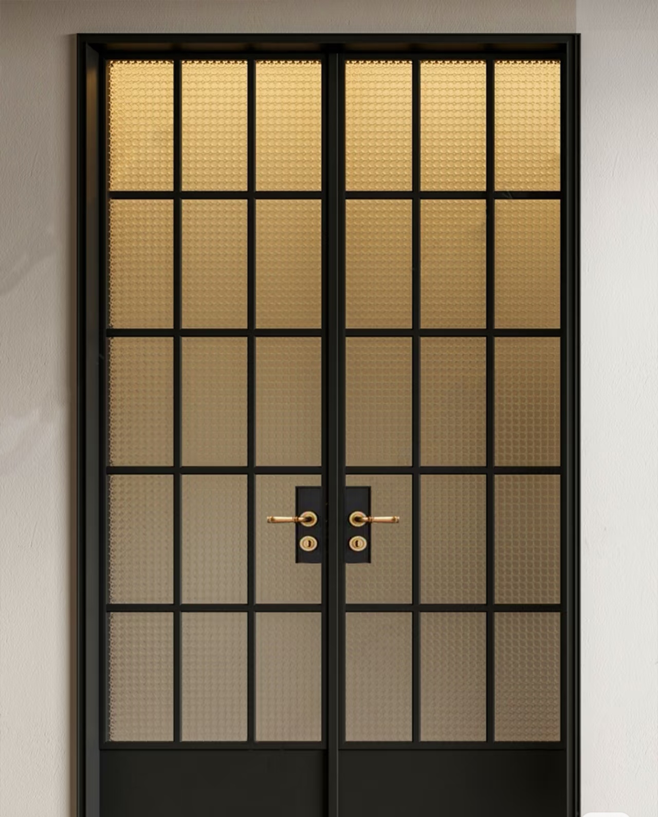 American Security Brown Modern Interior Aluminum Swing Door Finished Entry Door 5 Year Warranty Windproof For Living Room Glass