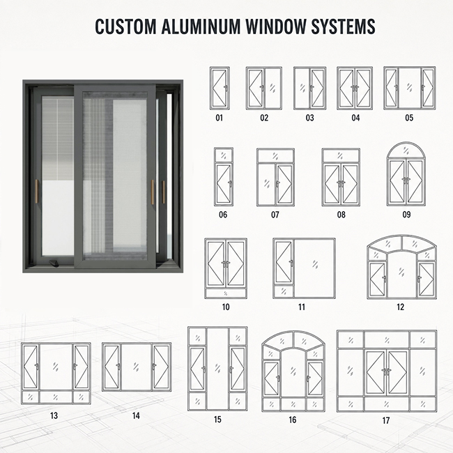 Custom Aluminum Casement Windows for Coastal Homes, Apartments and Residential Replacement Projects
