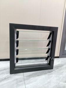 Aluminum Glass Louver Windows with Mosquito Net
