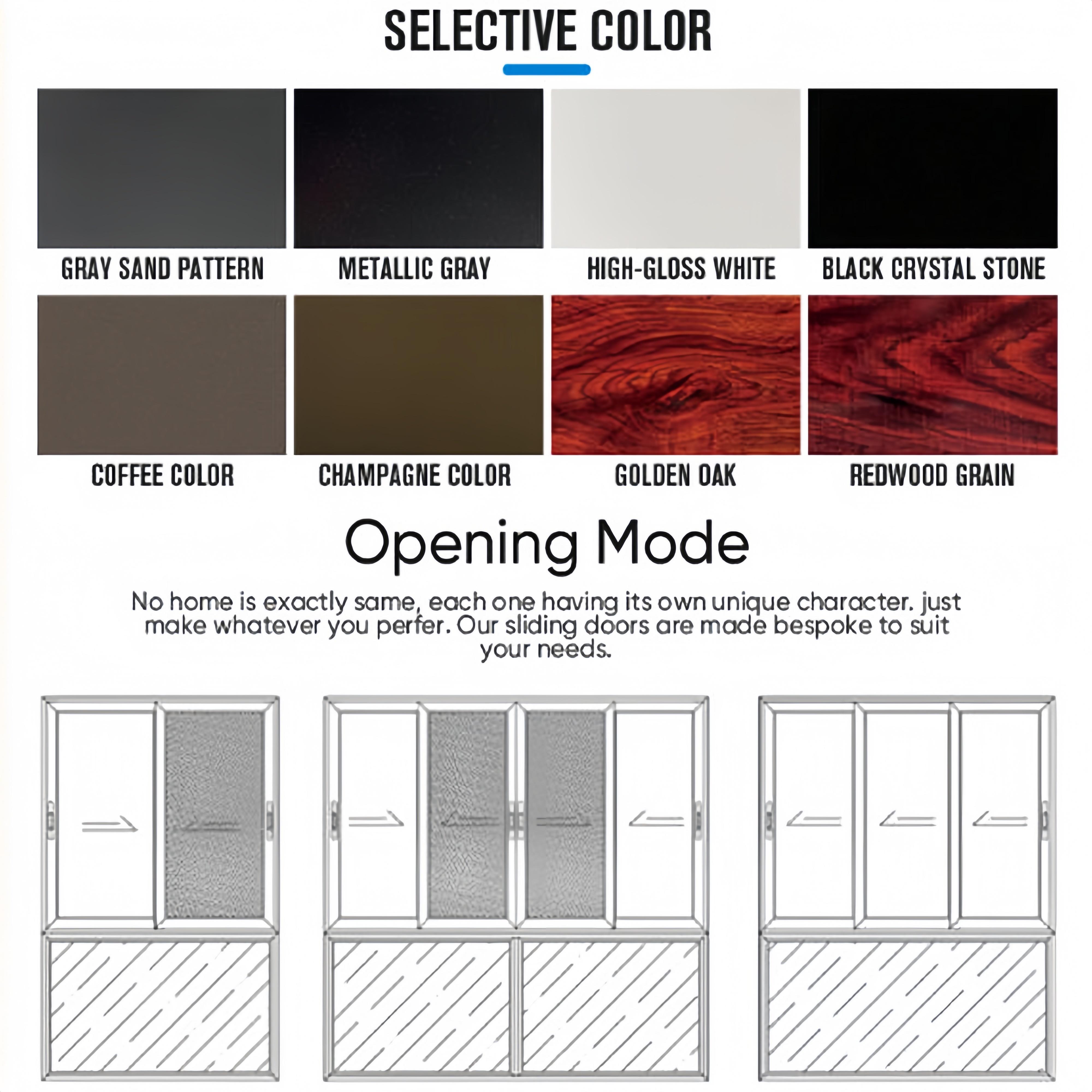 Aluminum Door 4 Panel Slim Frame Sliding Glass Door Thermal Break Profile Windproof for Balcony High Floor Project