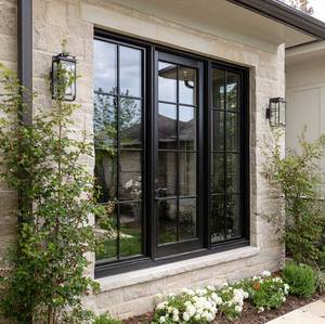 Sunnysky Aluminum Casement Window Outward Opening Clear View Ventilation Mosquito Net Integrated Screen Garden House