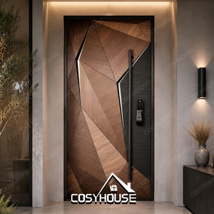 Custom Aluminum Entrance Door Exterior Aluminum Front Door for Villa House Apartment Project