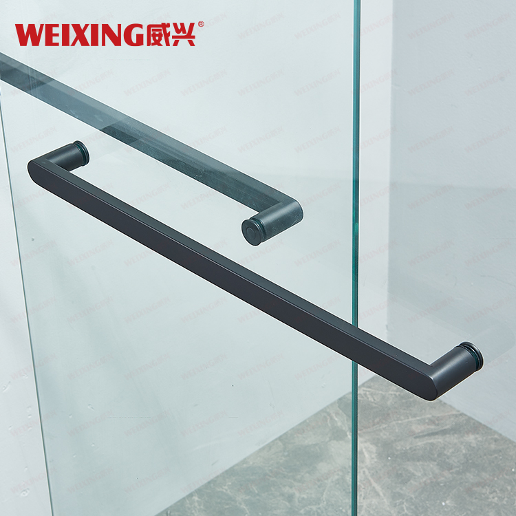 Good Quality Modern Aluminum Alloy Hotel Home Bathroom Tempered Glass Framed Double Sliding Shower Door