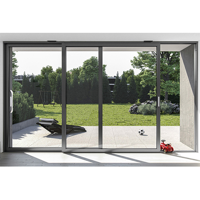 Modern Single Bronze Anodized Aluminium Glass Sliding Door 2500mm X 1600mm Doors Lists