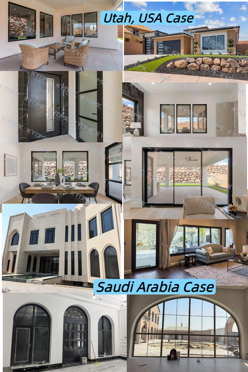 Aluminium Double Tempered Glass Sliding Doors Modern Heavy Duty Low E Glass Energy Efficient Track System Patio Sliding Door