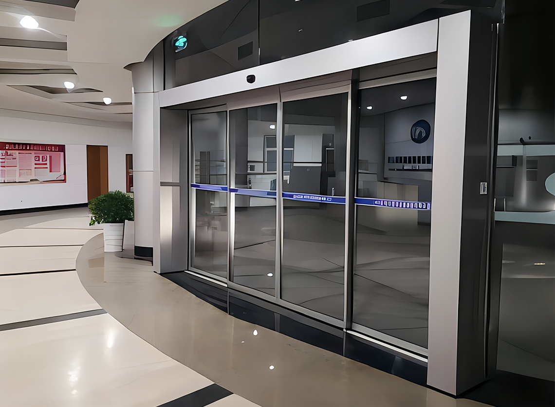 Emergency Exit Telescopic Sliding Door Commercial Automatic Sliding Door Single