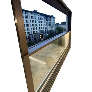 Lolands Custom Aluminum Frame Stainless Steel Screen Sliding Glass Door Modern Bi Directional Louver Lifting for Villa Workshop