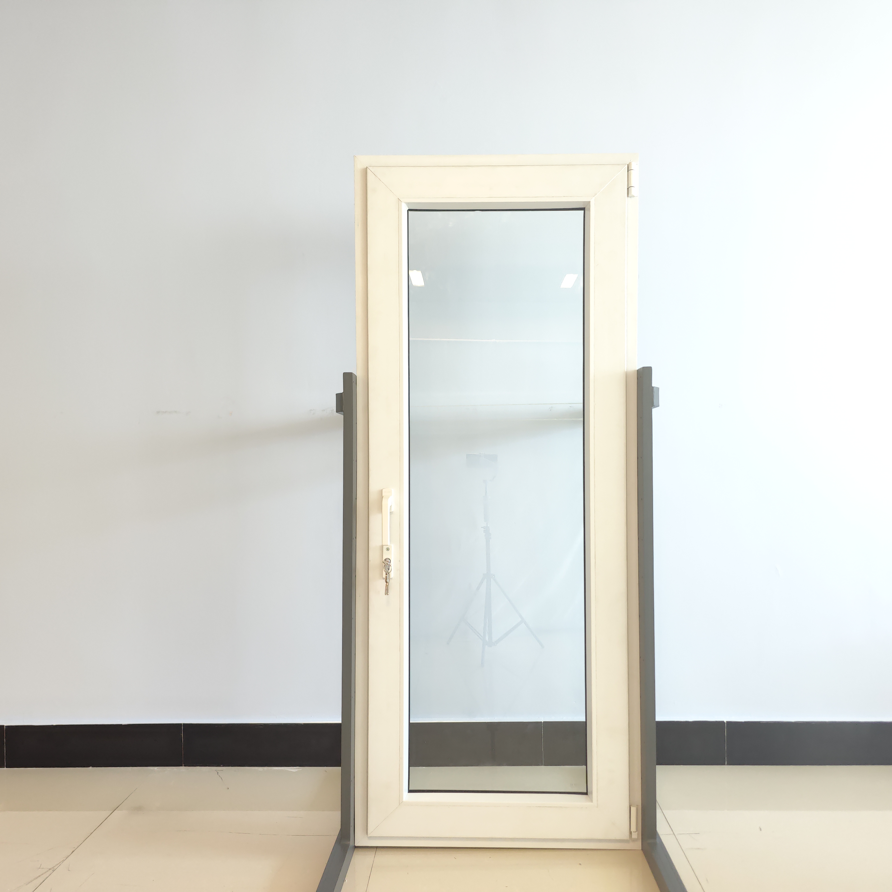 Factory Direct Wholesale Modern Commercial Aluminum Alloy Finished Nylon PVC UPVC Exterior Double Casement Swing Patio Door