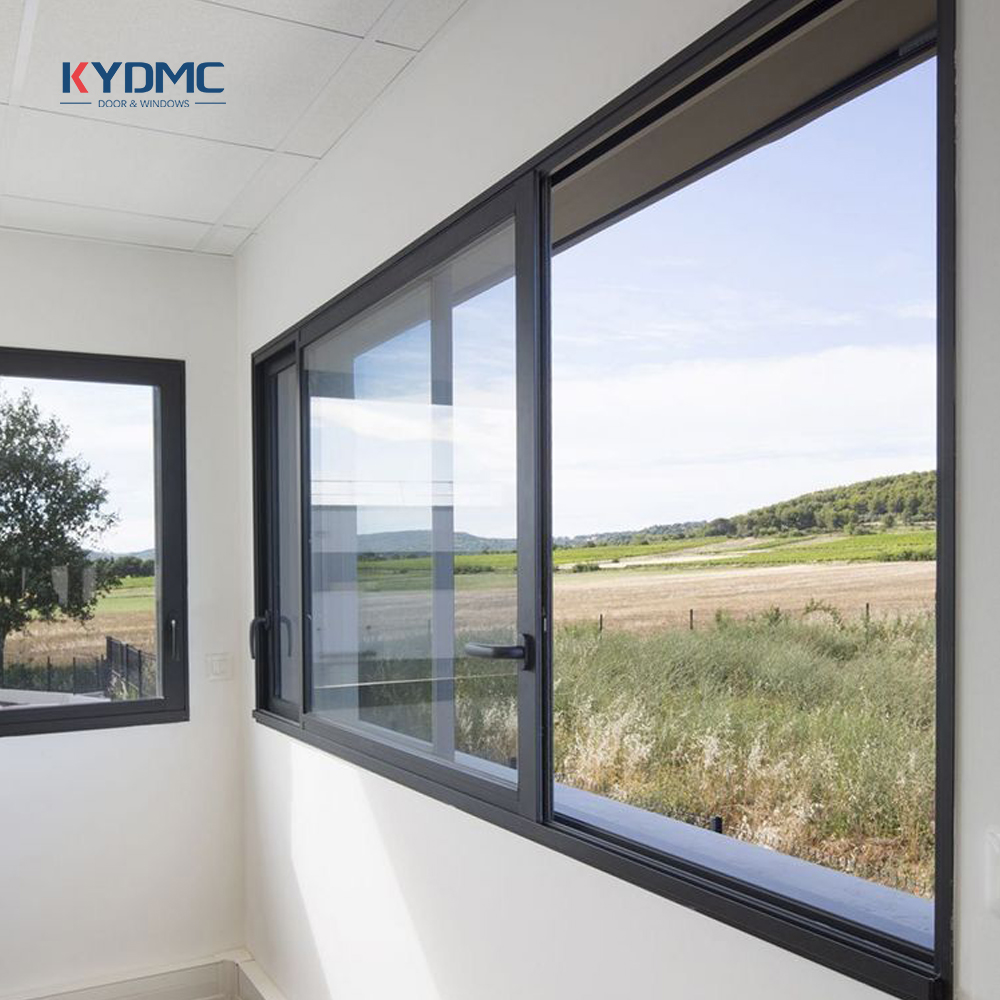 Australia AS2047 Track System Exterior Sliding Window Villa Builder Aluminum Alloy Double Glazed Balcony Sliding Window