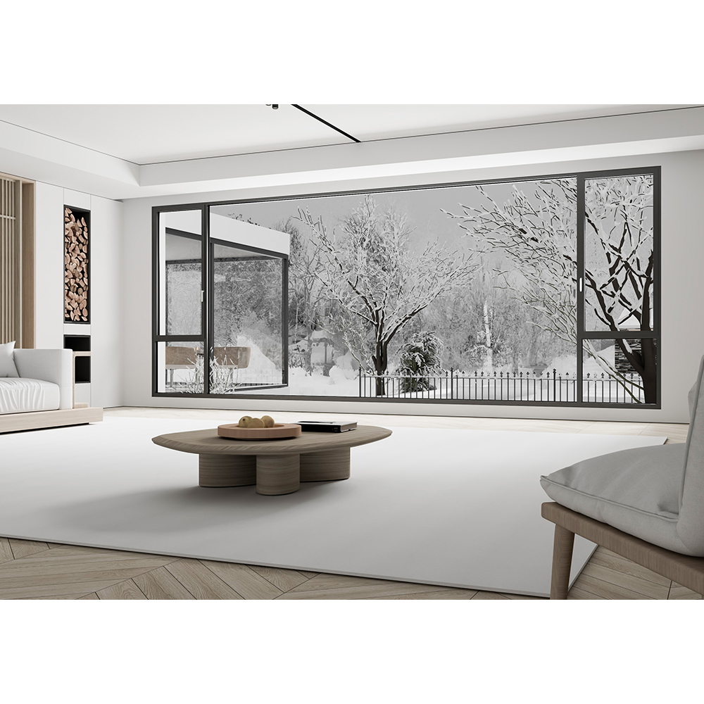 Wazzor PHI Certified Window German Standard Aluminum Thermal Window Tilt And Turn Passive House Triple Glazed Windows